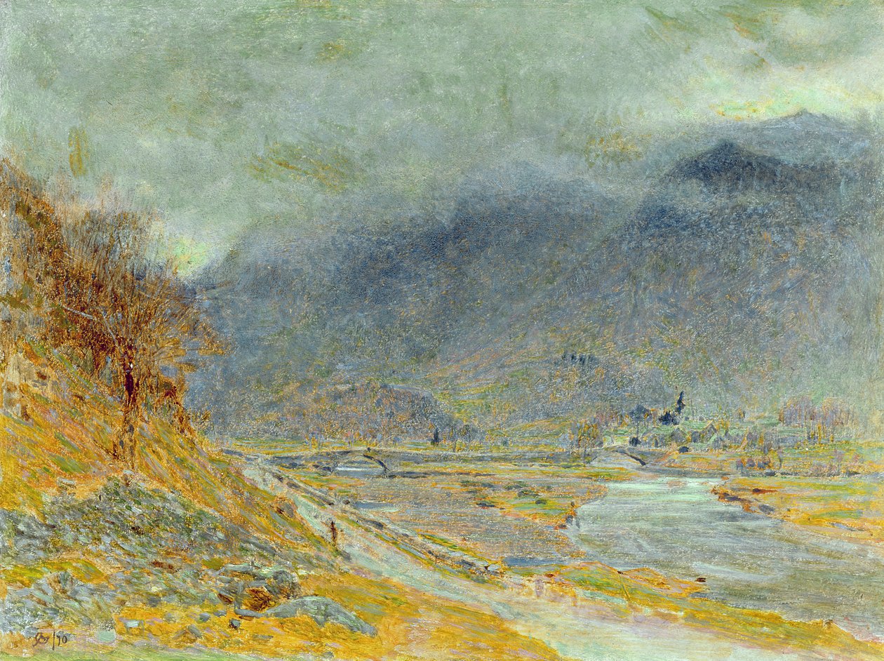 Górska mgła, 1870 autorstwa Albert Goodwin