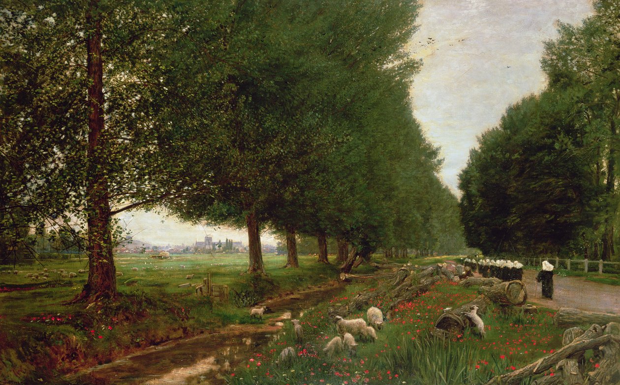 W drodze do Winchester autorstwa Albert Goodwin