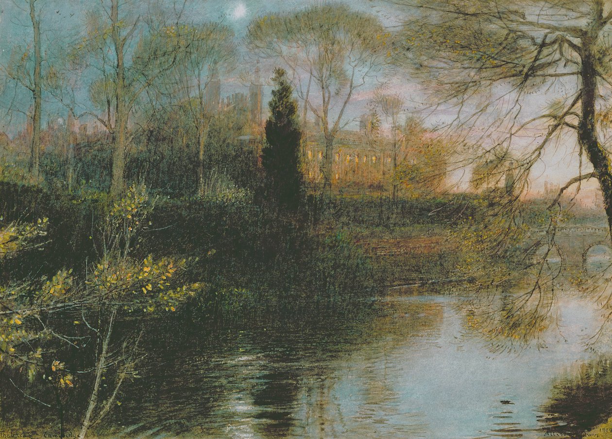 Plecy, Cambridge, 1908 autorstwa Albert Goodwin