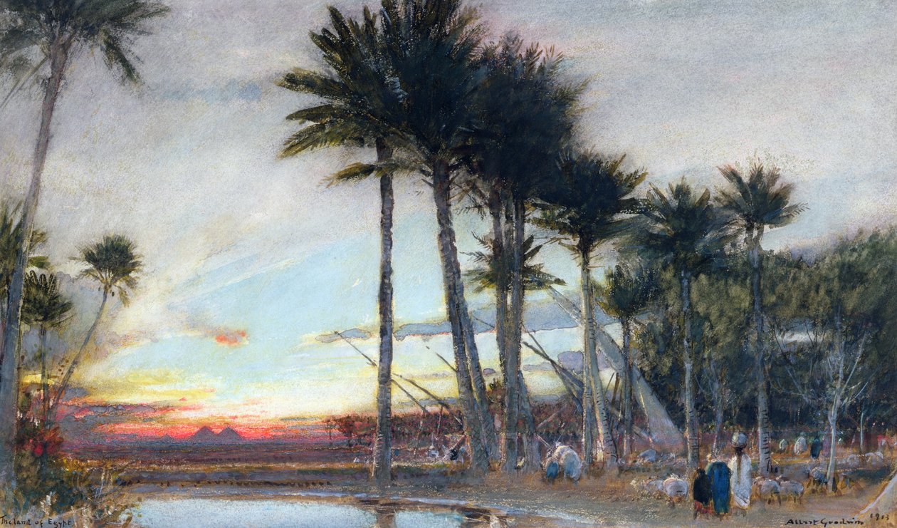 Ziemia Egiptu, 1913 autorstwa Albert Goodwin