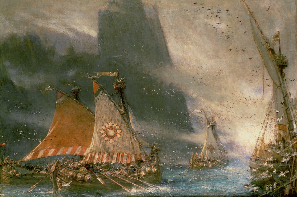 Wikingowie Poszukiwacze Morscy autorstwa Albert Goodwin
