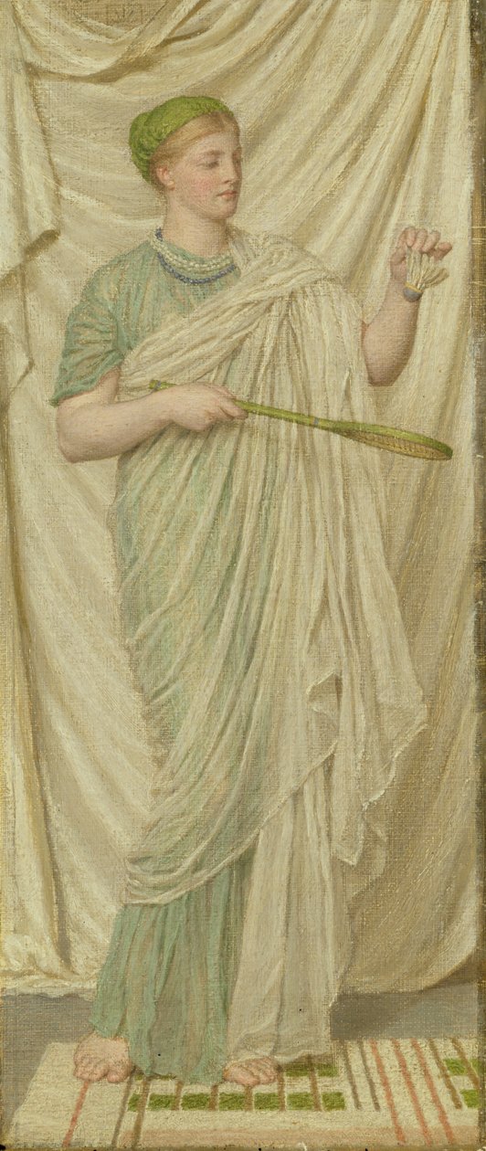 Wolant i Battledore, 1872 autorstwa Albert Joseph Moore
