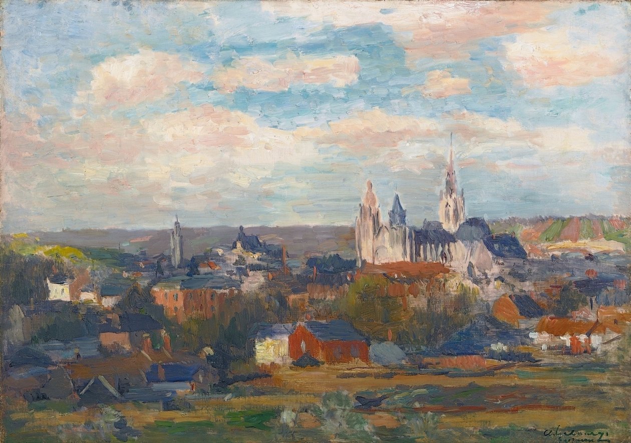 Evreux, katedra Notre-DamenDeutsch: ZOBACZ DEVREUX Z NASZĄ KATEDRALĄ DAMEN autorstwa Albert Charles Lebourg