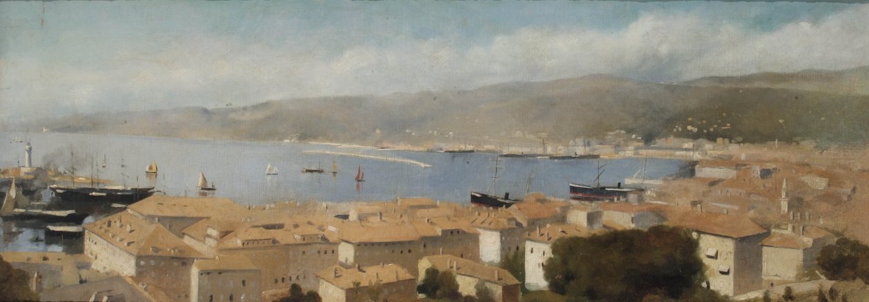 Widok Triestu, ok.1889 autorstwa Albert Letchford