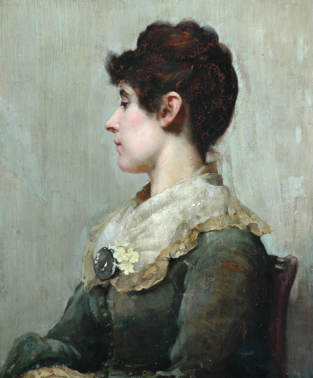 Profilowy portret kobiety autorstwa Albert Starling