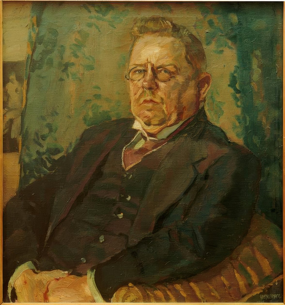 Portret Maxa Halbe autorstwa Albert Weisgerber