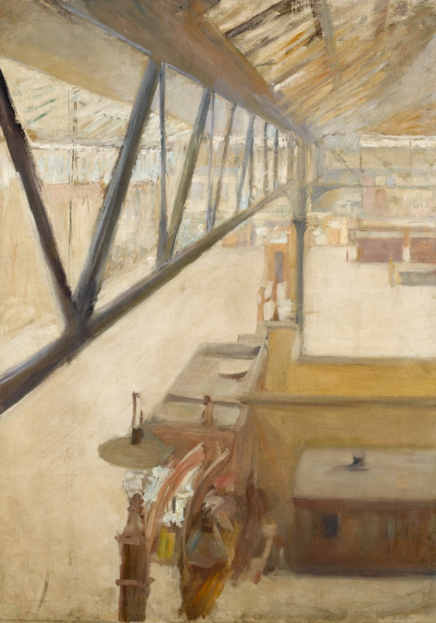 Stacja Charing Cross, ok. 1885 r. autorstwa Albert de Belleroche