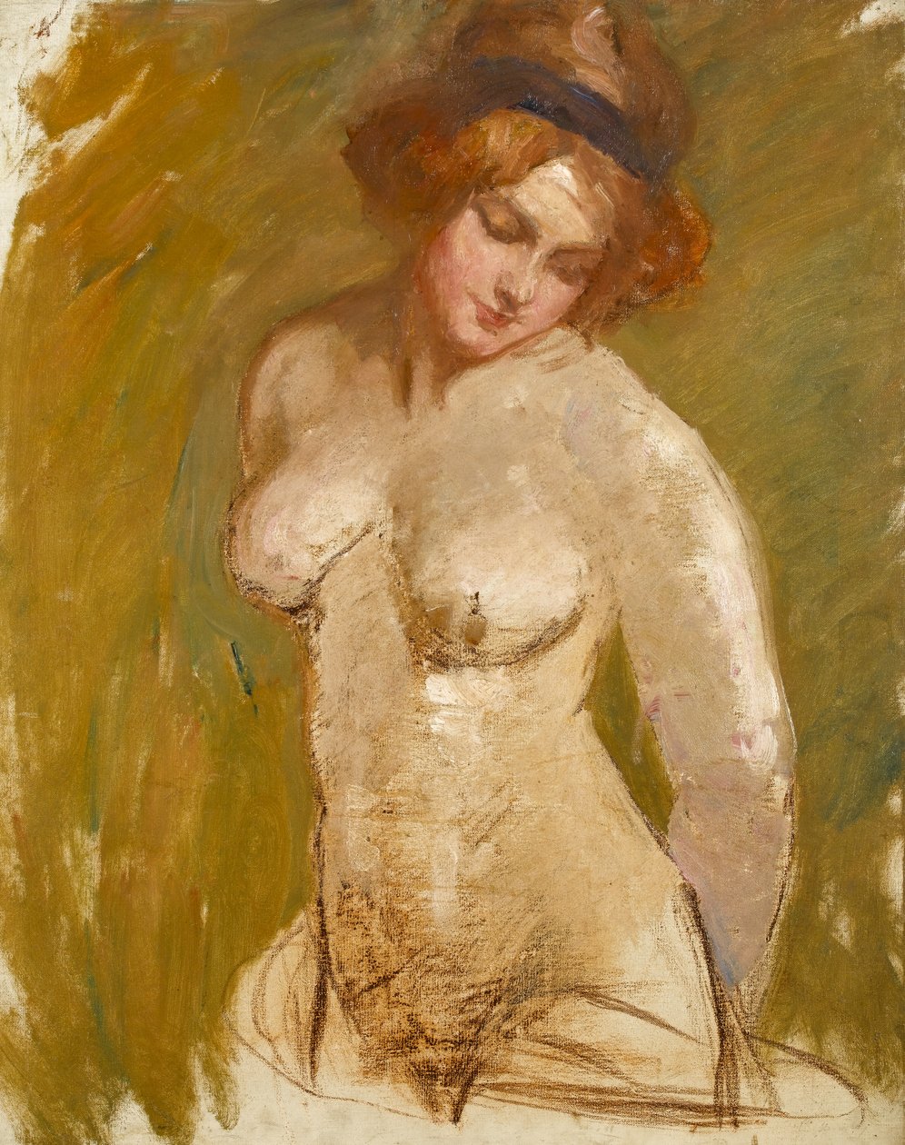 Akt z bandeau, ok. 1900 autorstwa Albert de Belleroche