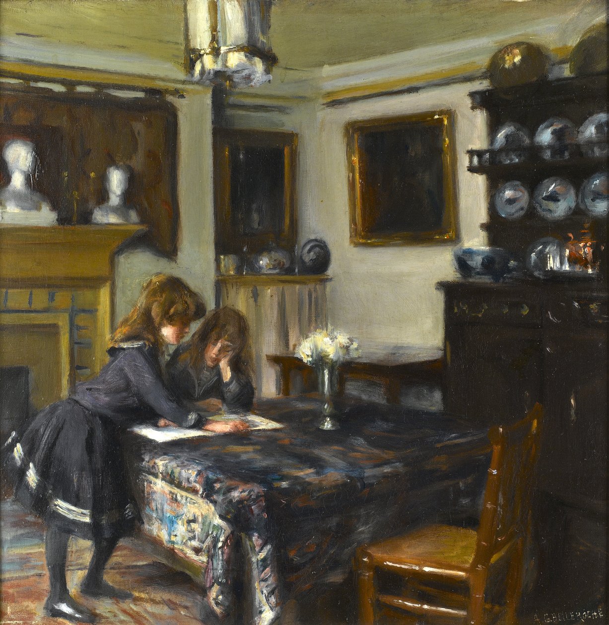 Jadalnia Johna Singera Sargenta, ok.1884 autorstwa Albert de Belleroche