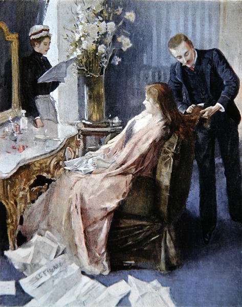 Domowa sesja fryzjerska autorstwa Albert (after) Lynch