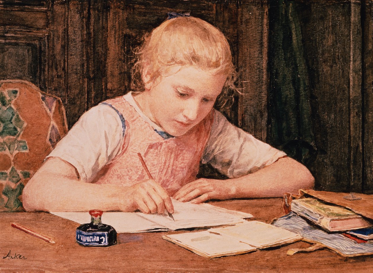 Uczennica autorstwa Albert Anker