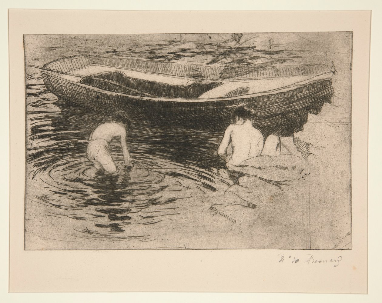 Pływanie ? Talloires (kąpiel w Talloires) autorstwa Albert Besnard