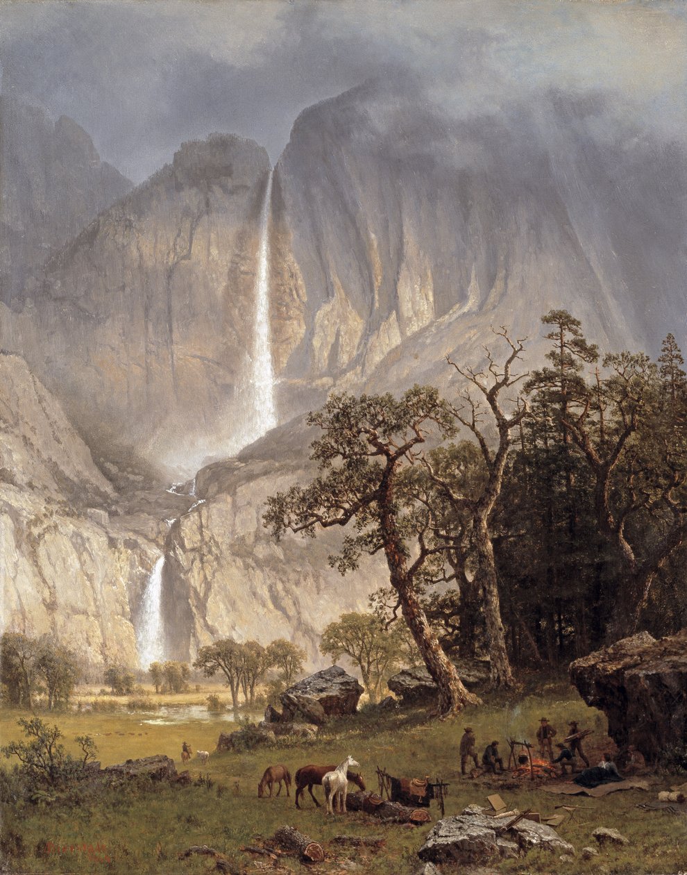 Cho-looke, Upadek Yosemite, 1864 autorstwa Albert Bierstadt