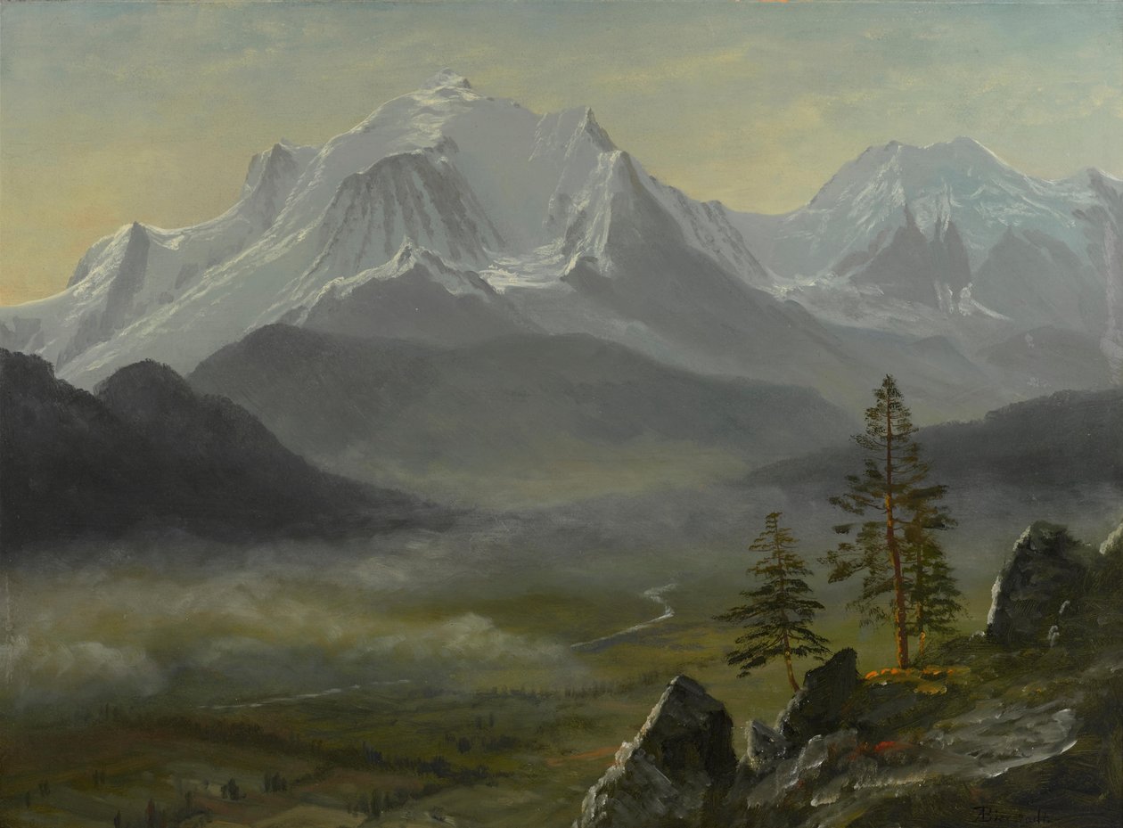 Mont Blanc autorstwa Albert Bierstadt
