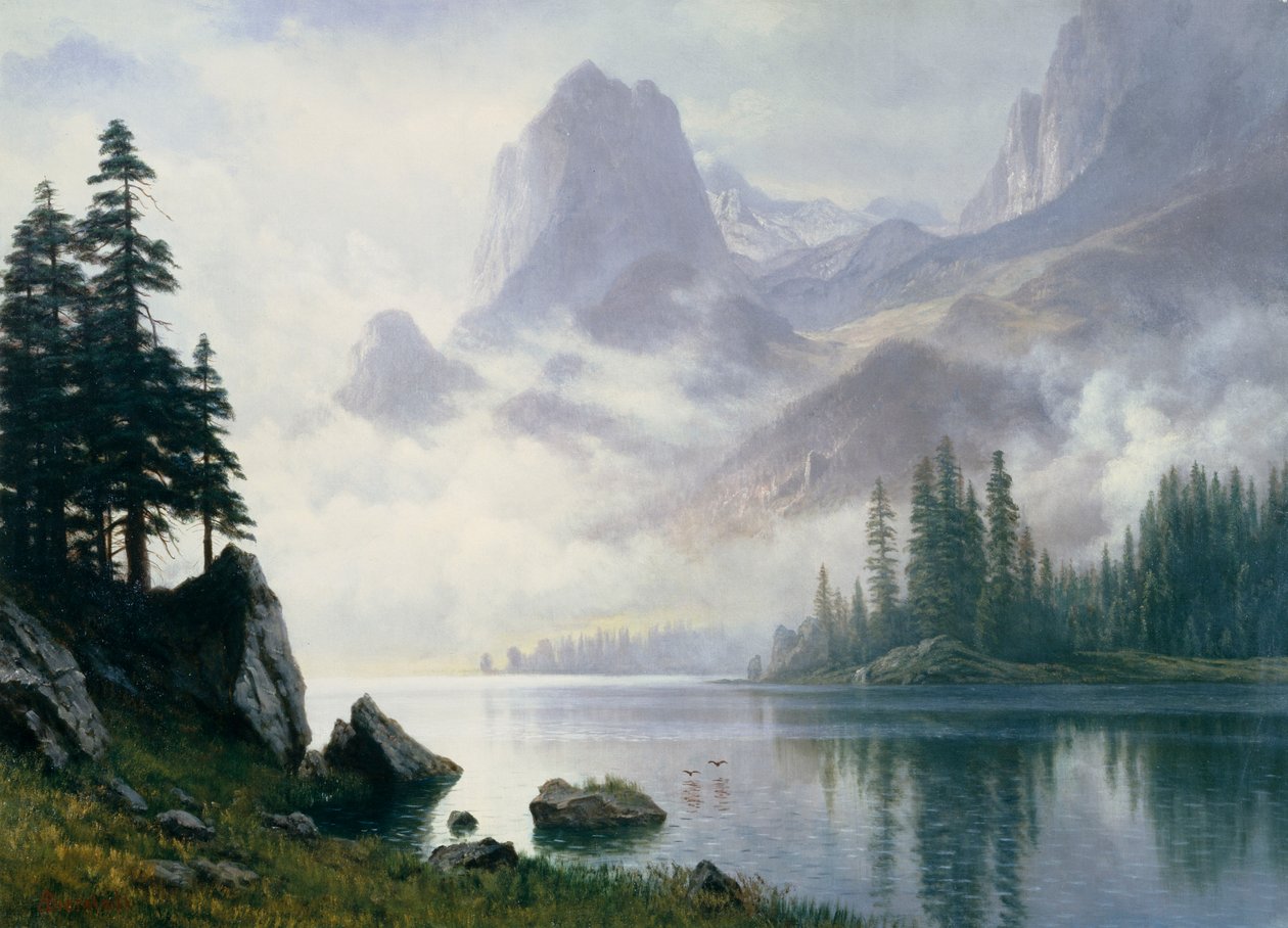 Góra z mgły autorstwa Albert Bierstadt
