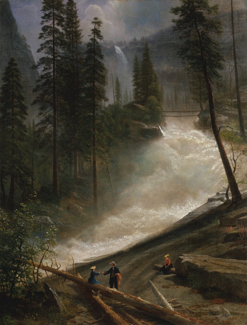 Wodospad Nevada, Yosemite autorstwa Albert Bierstadt