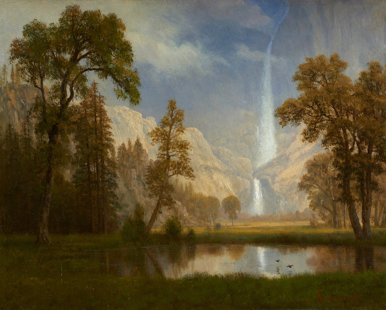 Wodospad Yosemite autorstwa Albert Bierstadt