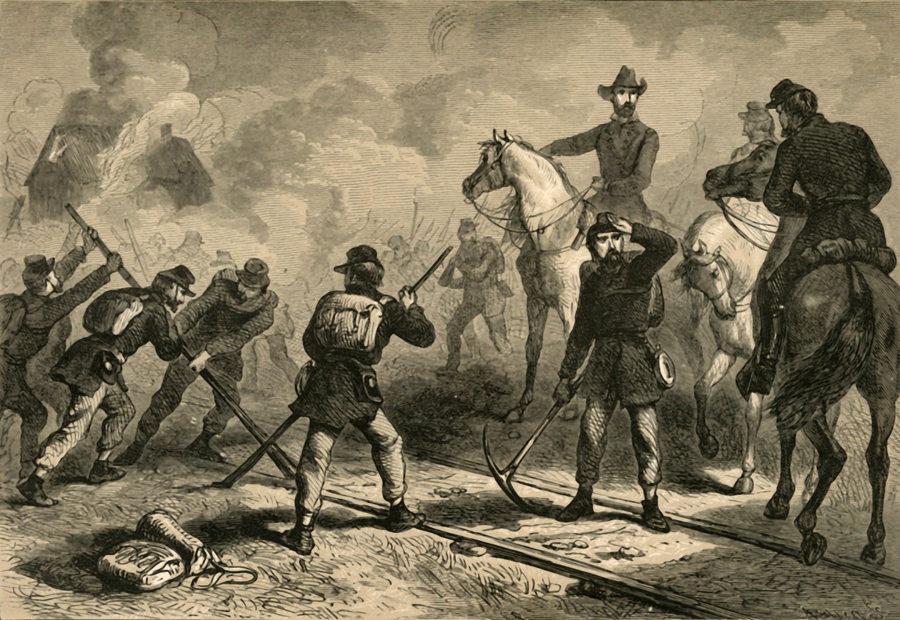 Marsz Shermana do morza, 1878. autorstwa Albert Bobbett