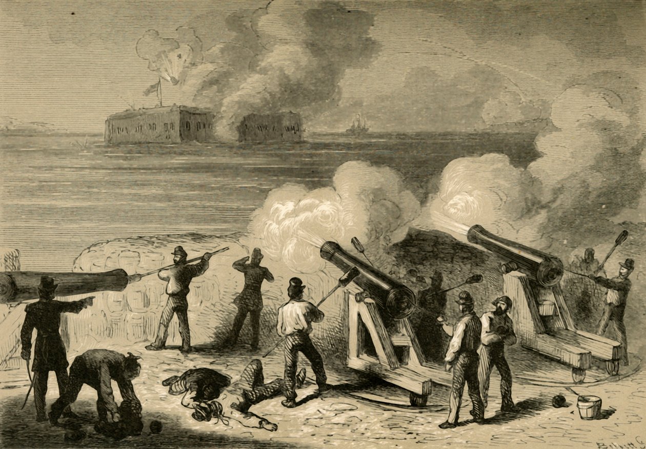 Atak na Fort Sumter, 1878. autorstwa Albert Bobbett