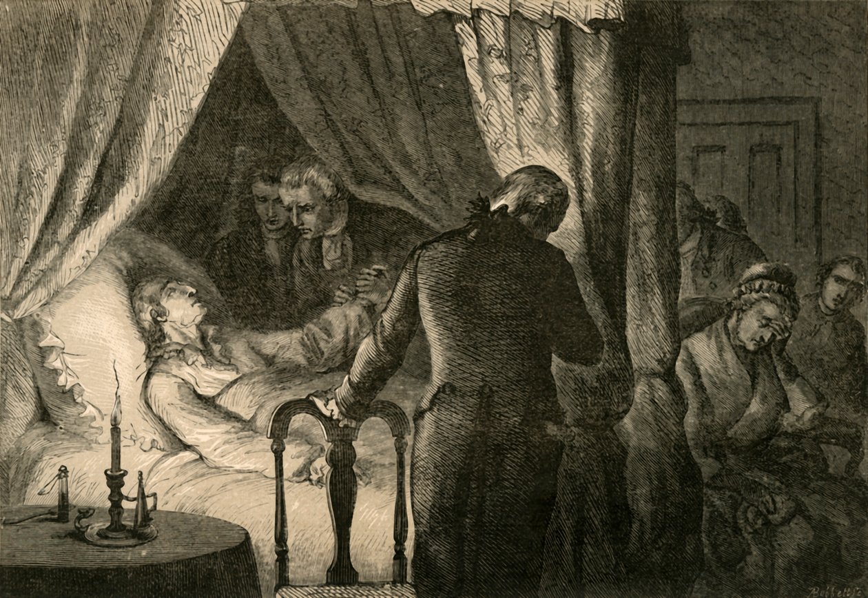 Śmierć Waszyngtona, 1877. autorstwa Albert Bobbett