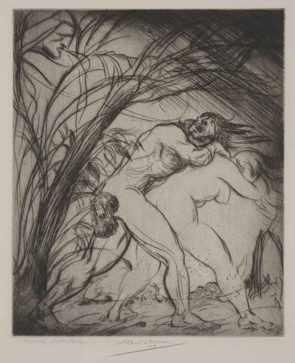 Wydalenie (sucha igła) autorstwa Albert Edward Sterner