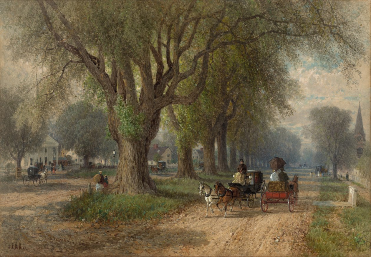 Niedziela w Nowej Anglii, ok. godz. 1876. autorstwa Albert Fitch Bellows