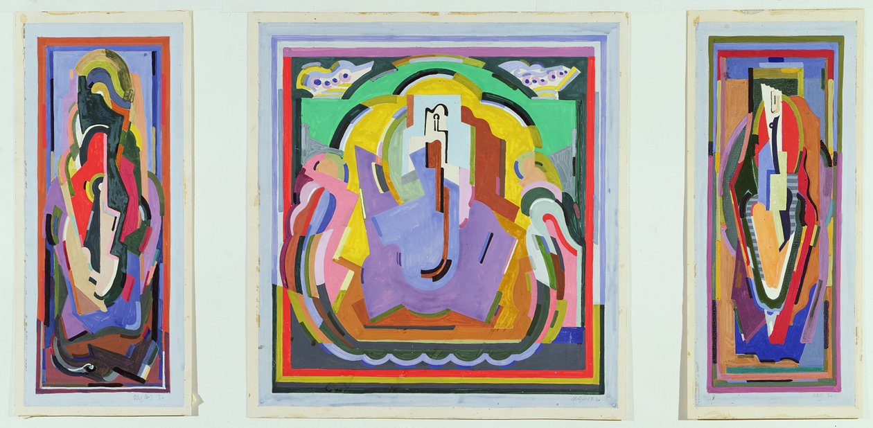 Studium do tryptyku autorstwa Albert Gleizes