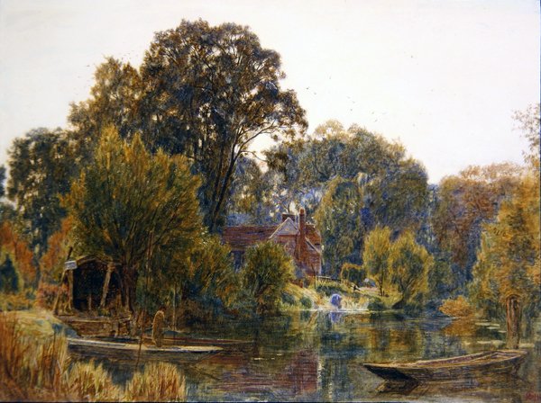Osika Drzewa Jesienią autorstwa Albert Goodwin