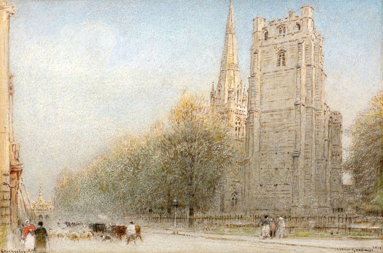 Katedra w Chichester autorstwa Albert Goodwin