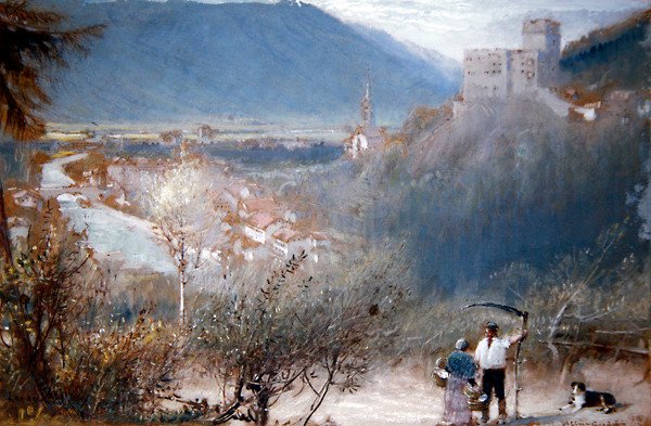 Landeck autorstwa Albert Goodwin