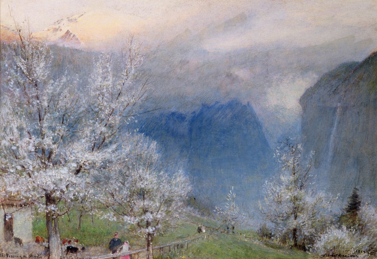 Lauterbrunnen autorstwa Albert Goodwin
