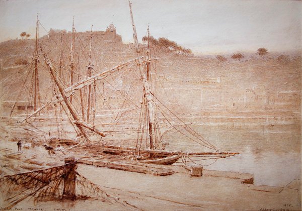 Port Soller, Majorka, Spokój autorstwa Albert Goodwin