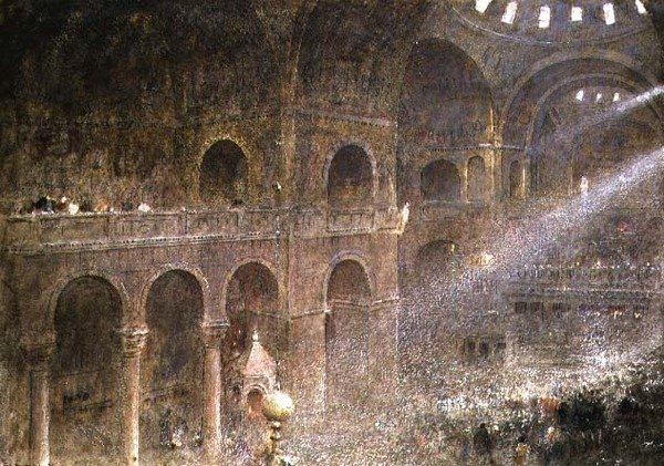 Bazylika św. Marka w Wenecji z galerii autorstwa Albert Goodwin