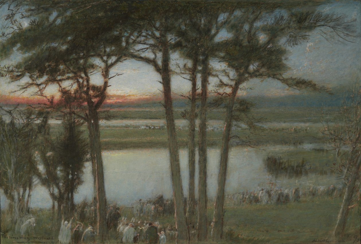 Droga rzeczna, na zachód autorstwa Albert Goodwin