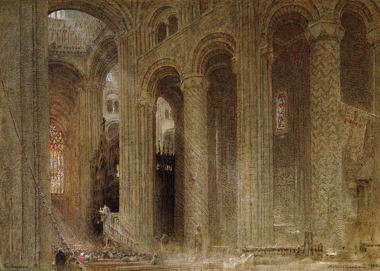 Kazanie autorstwa Albert Goodwin