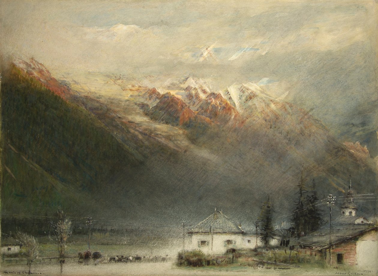 Vale of Chamonix autorstwa Albert Goodwin