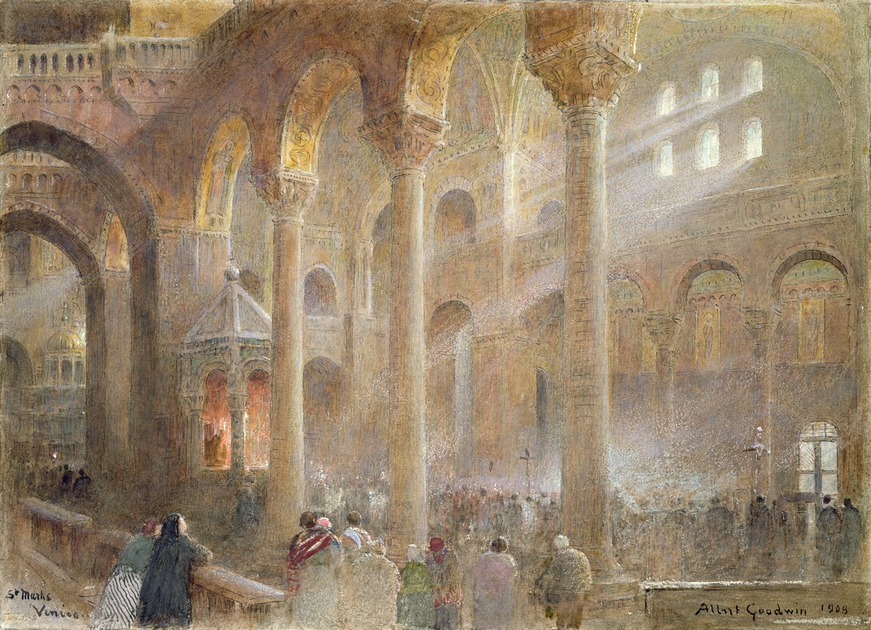 Nieznany obraz autorstwa Albert Goodwin