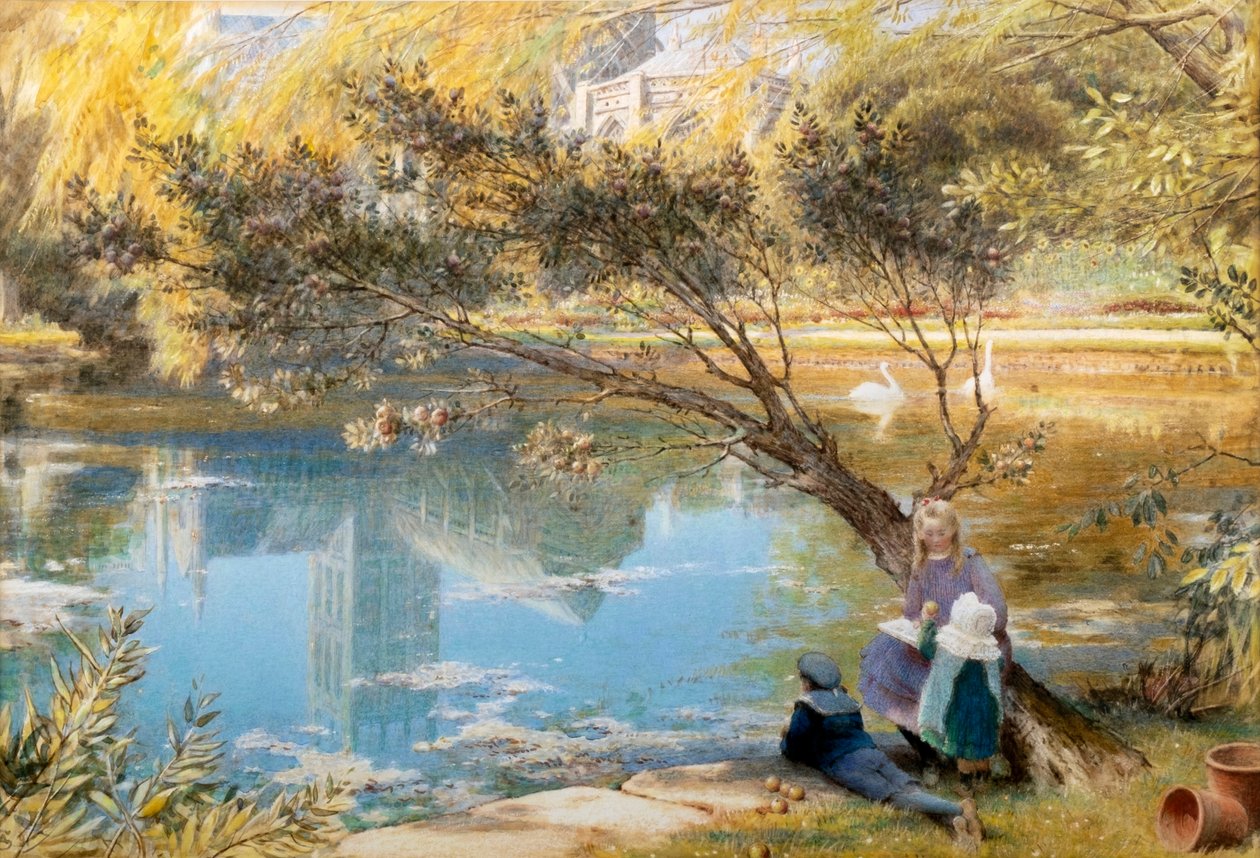 Wells autorstwa Albert Goodwin