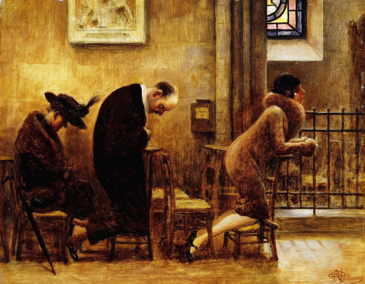 Kontemplacja; Odbicie, autorstwa Albert Guillaume