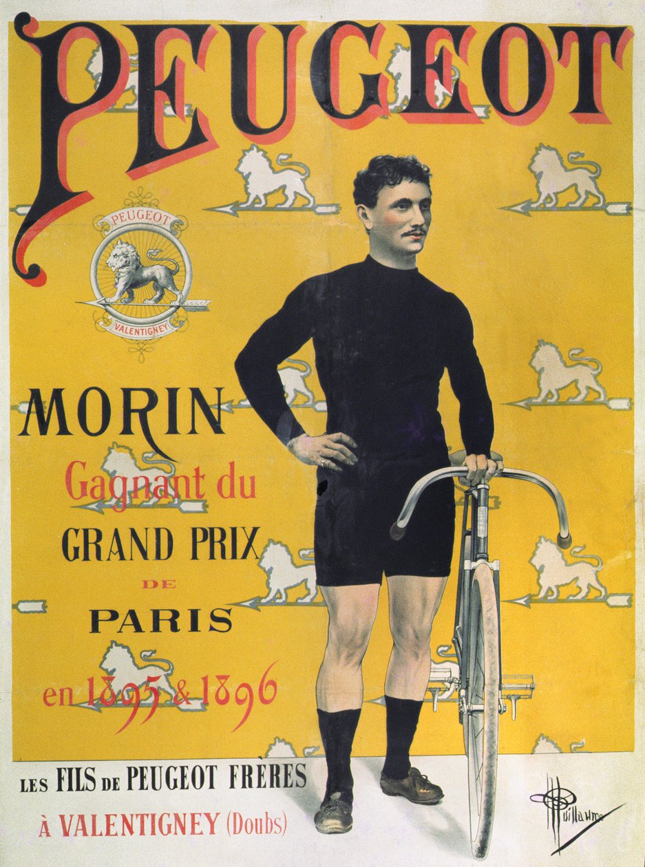 Plakat reklamujący cykle „Peugeot”, 1896 autorstwa Albert Guillaume