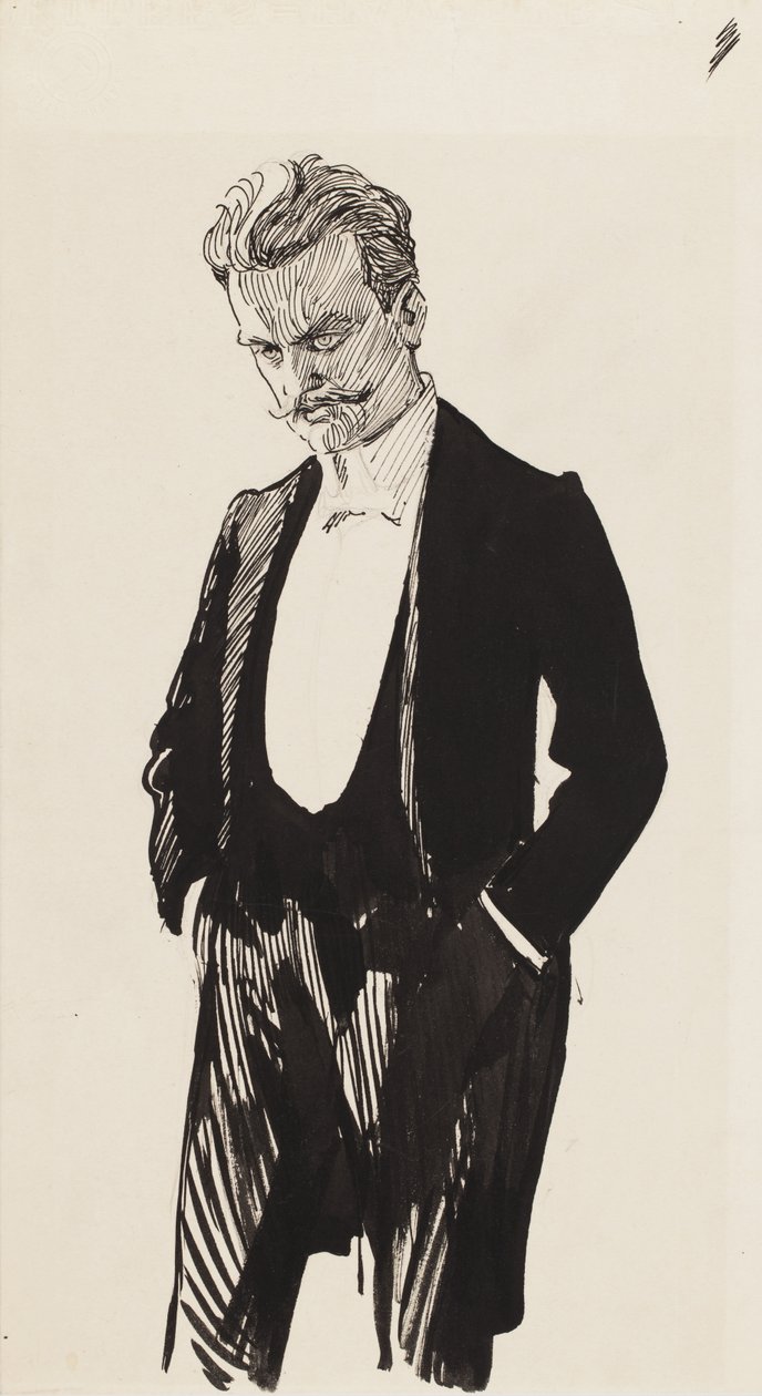 Jean Sibelius autorstwa Albert Gustaf Aristides Edelfelt