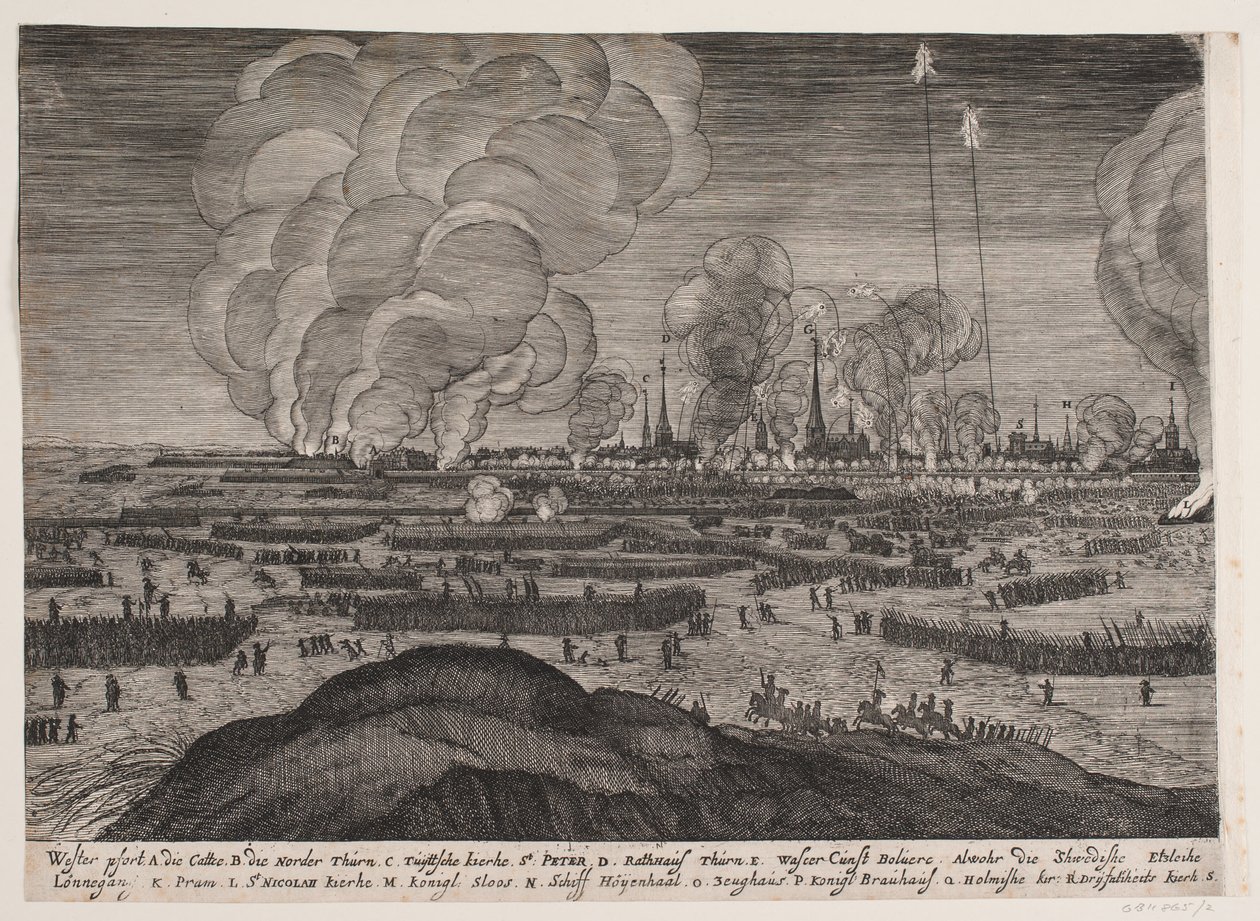 Bombardowanie w Kopenhadze autorstwa Albert Haelwegh