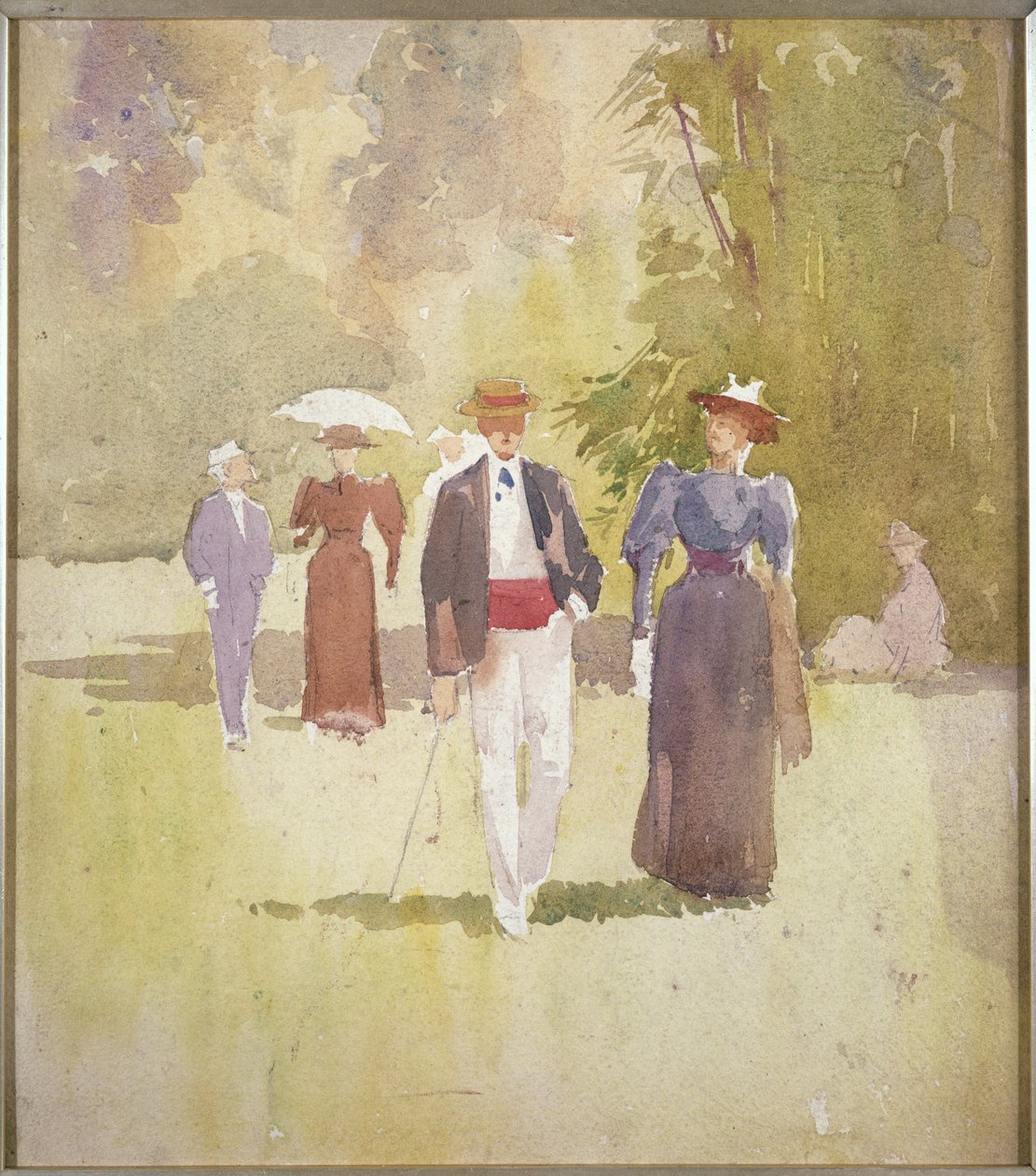 Spacer w parku autorstwa Albert Henry Fullwood