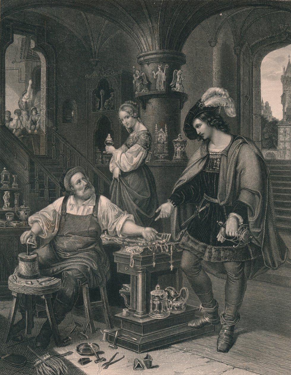 Córka złotników, ok. 1850 r autorstwa Albert Henry Payne