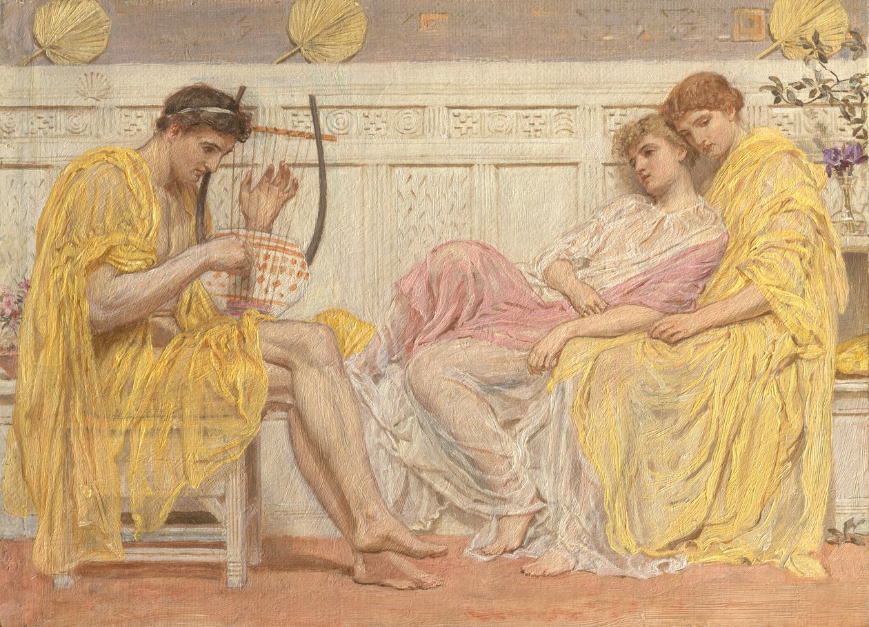 Muzyk, ca. 1867. autorstwa Albert Joseph Moore