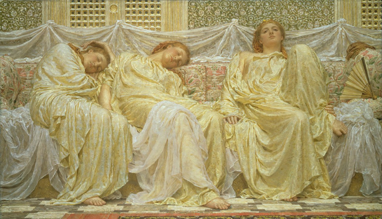 Marzyciele, 1882. autorstwa Albert Joseph Moore