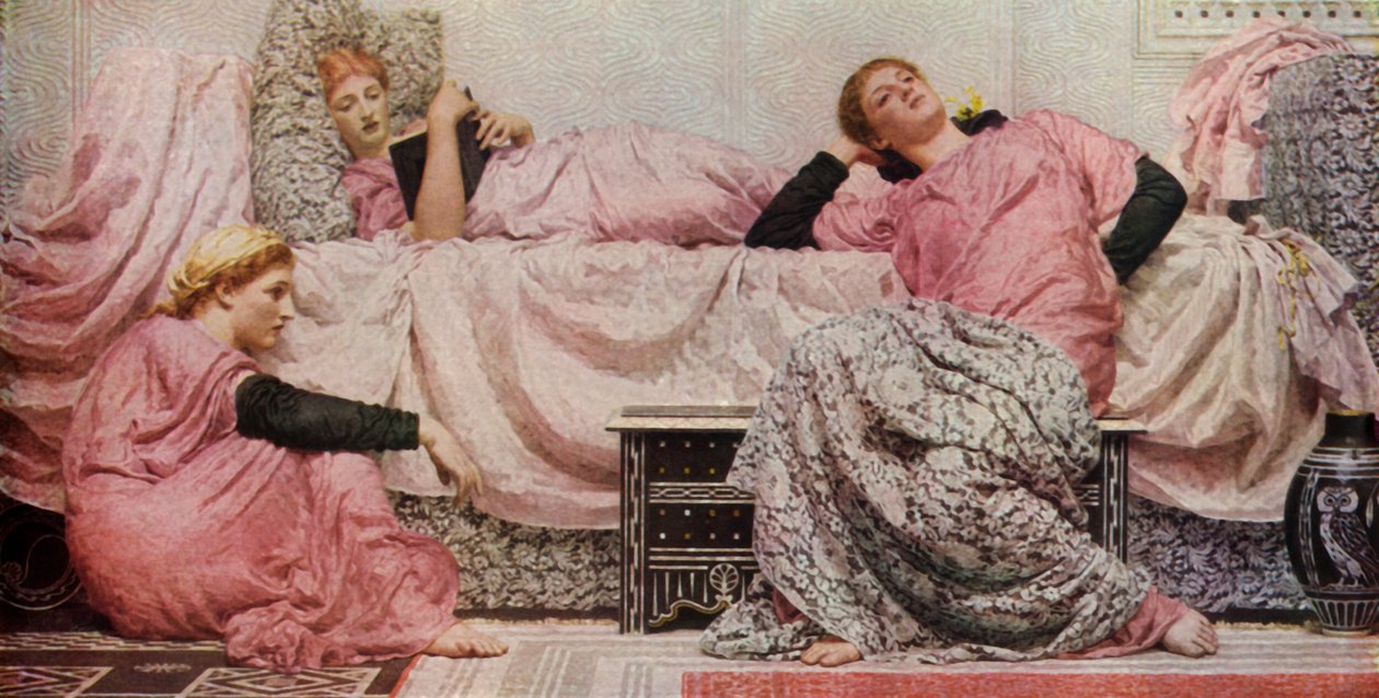 Czytanie na głos, 1884, 1936. autorstwa Albert Joseph Moore