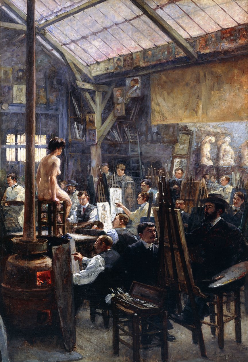 W studiu, autorstwa Albert Lynch