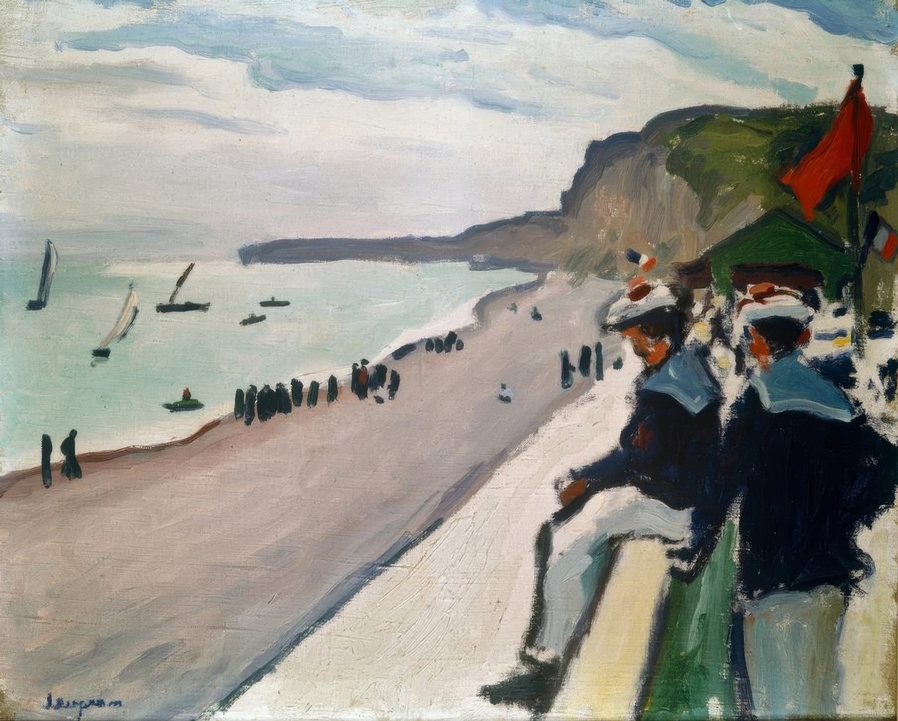 Na plaży w Fecamp autorstwa Albert Marquet