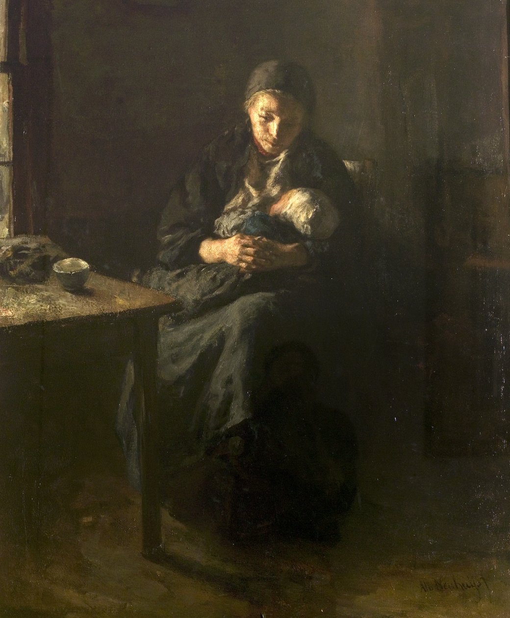 Miłość macierzyńska (smutek), ok. 1857 autorstwa Albert Neuhuys